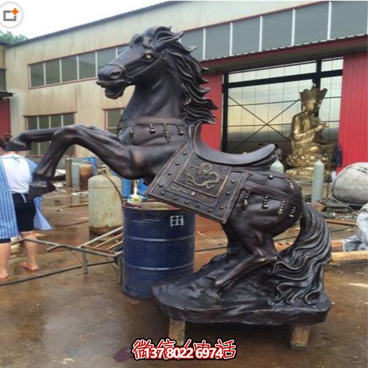 玻璃鋼仿銅戰(zhàn)馬擺件，裝飾你的家