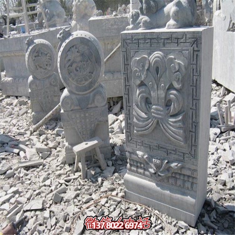 美麗的大理石抱鼓石雕塑，為你的園林景觀增添無限魅力