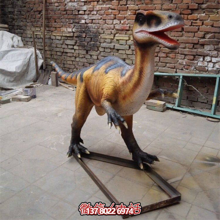 游樂(lè)場(chǎng)玻璃鋼仿真恐龍雕塑