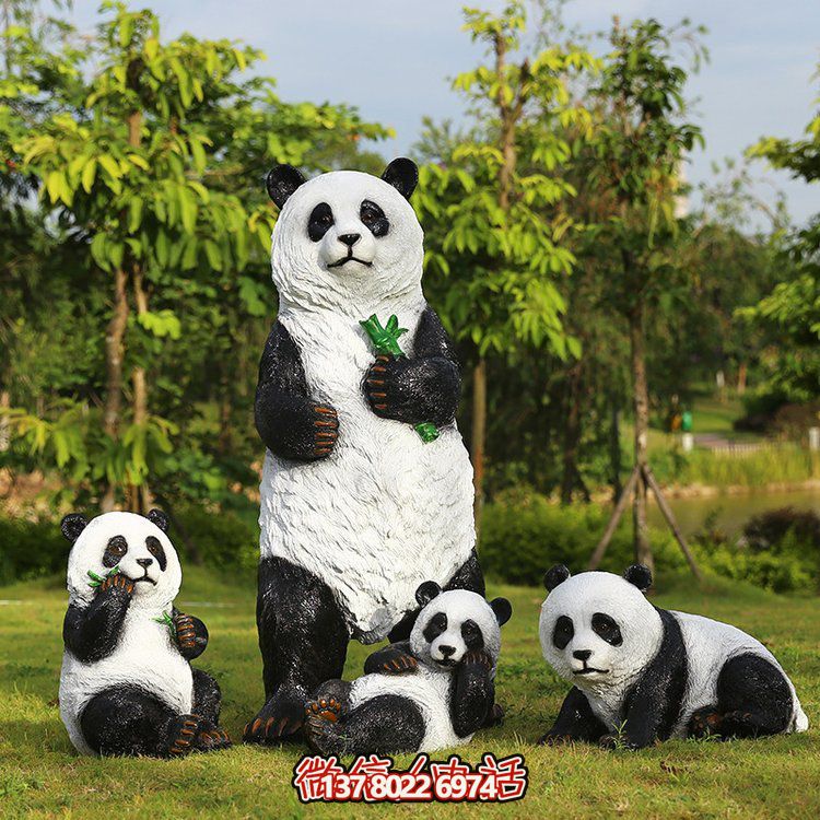 玻璃鋼仿真熊貓，讓動物園的動物更加生動