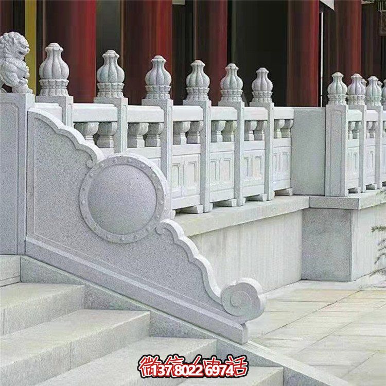 精美石雕欄桿欄板，點綴景區(qū)景點，增添園林雕塑之美