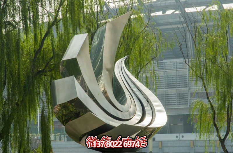 大廈抽象不銹鋼創(chuàng)意個(gè)性鴿子雕塑