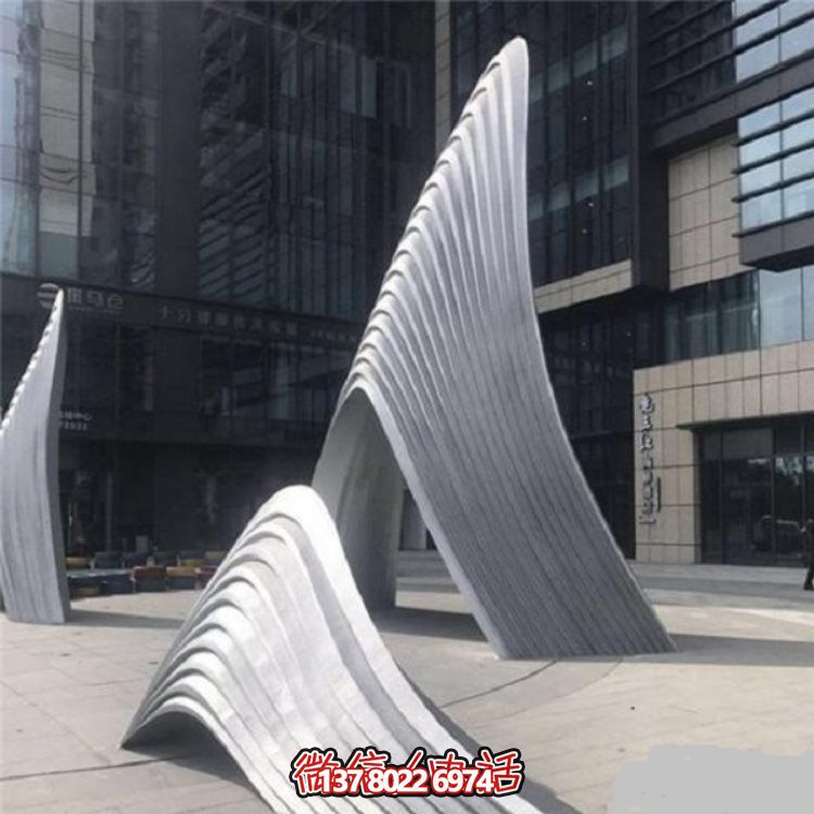 廣場(chǎng)不銹鋼大型抽象藝術(shù)假山景觀(guān)雕塑